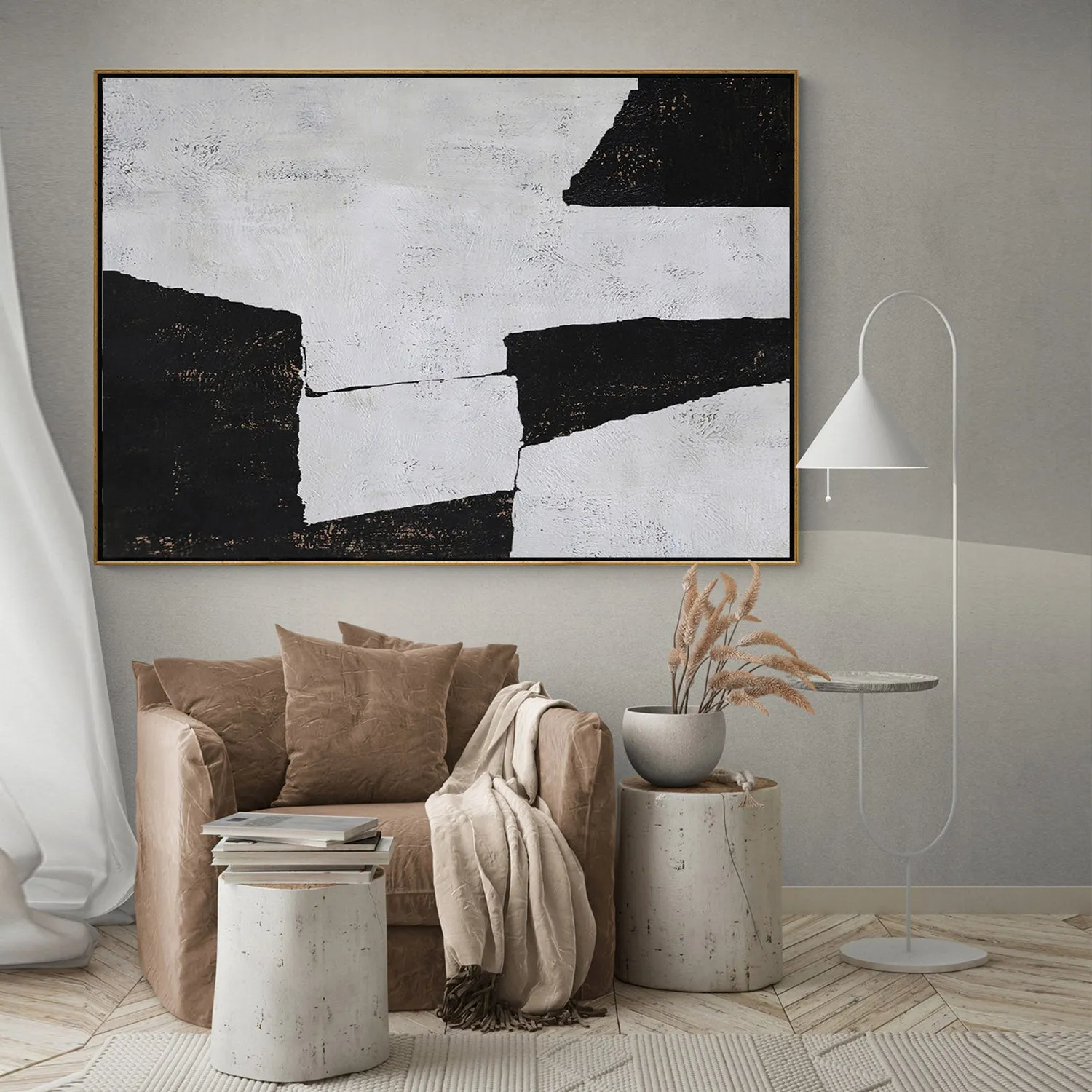 Horizontal Minimalist Painting H112H