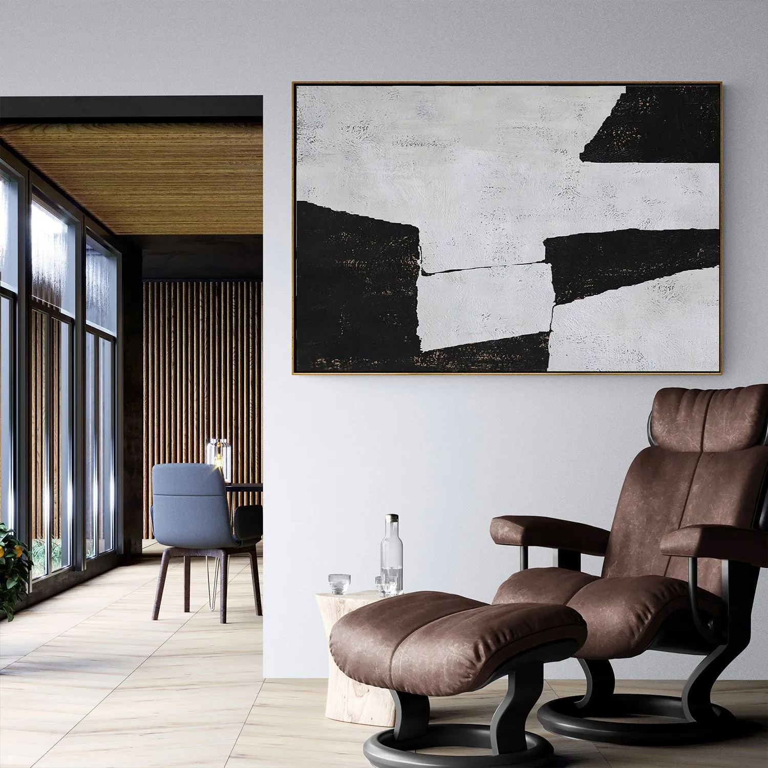 Horizontal Minimalist Painting H112H