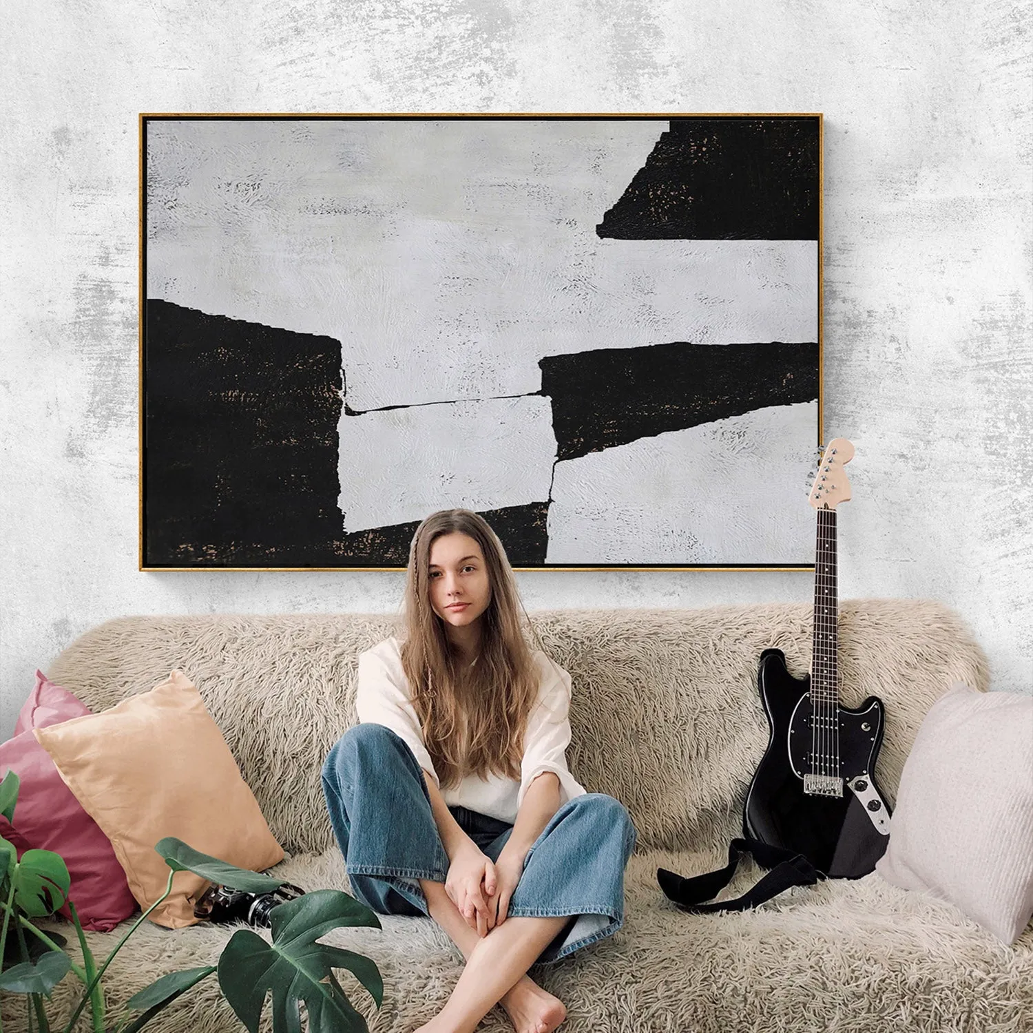 Horizontal Minimalist Painting H112H