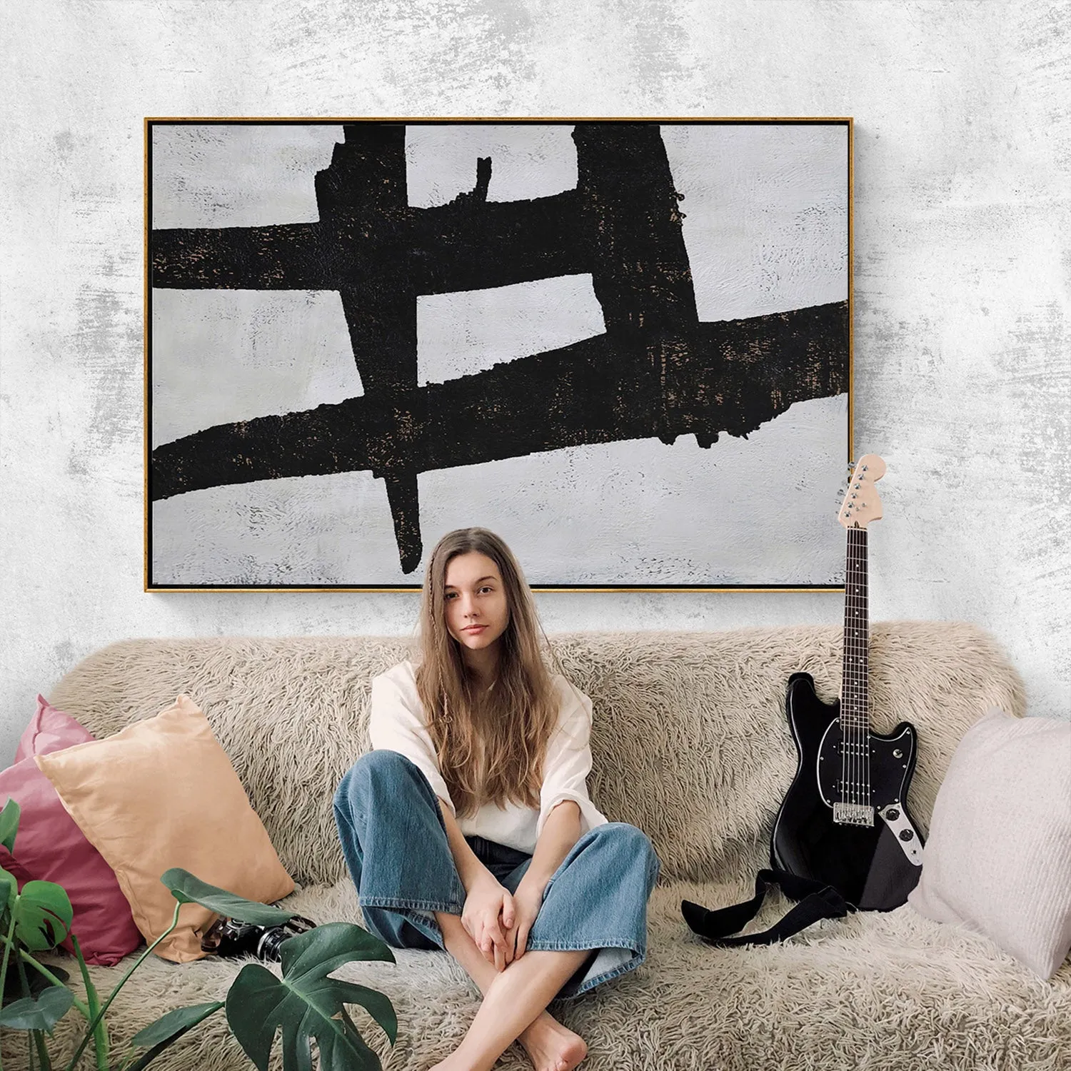 Horizontal Minimalist Painting H117H
