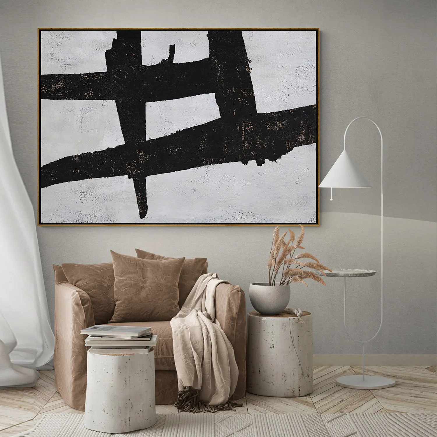 Horizontal Minimalist Painting H117H