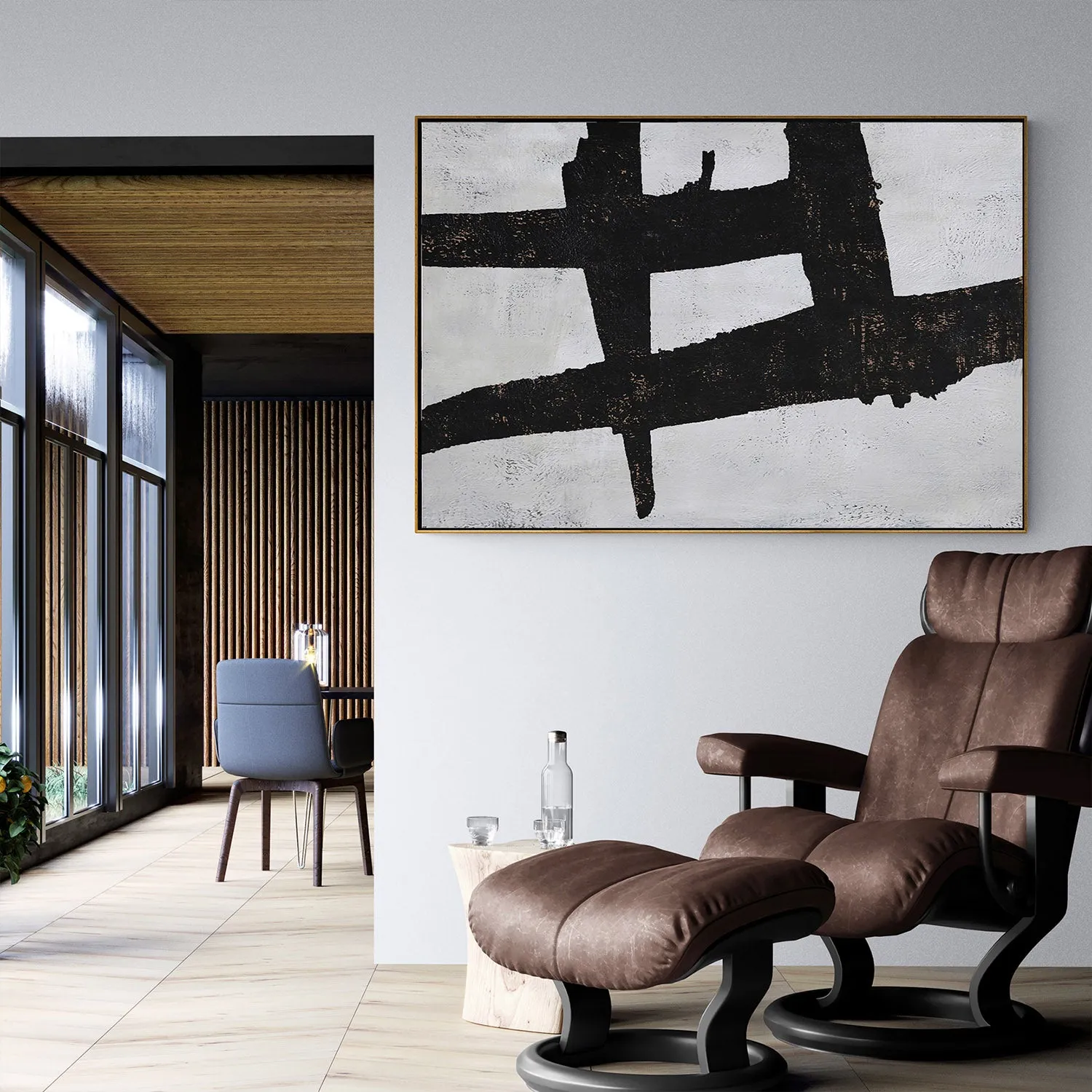 Horizontal Minimalist Painting H117H