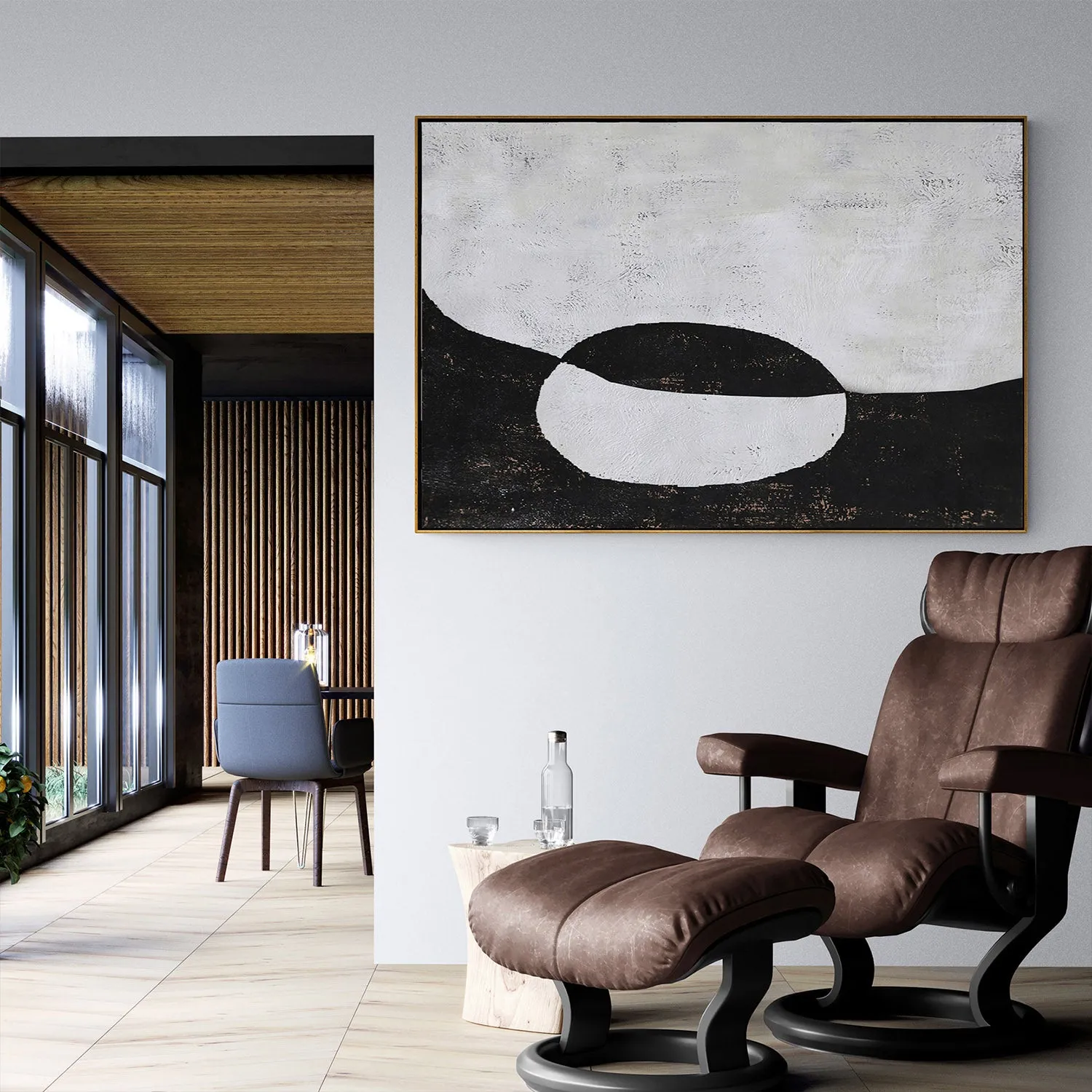 Horizontal Minimalist Painting H119H