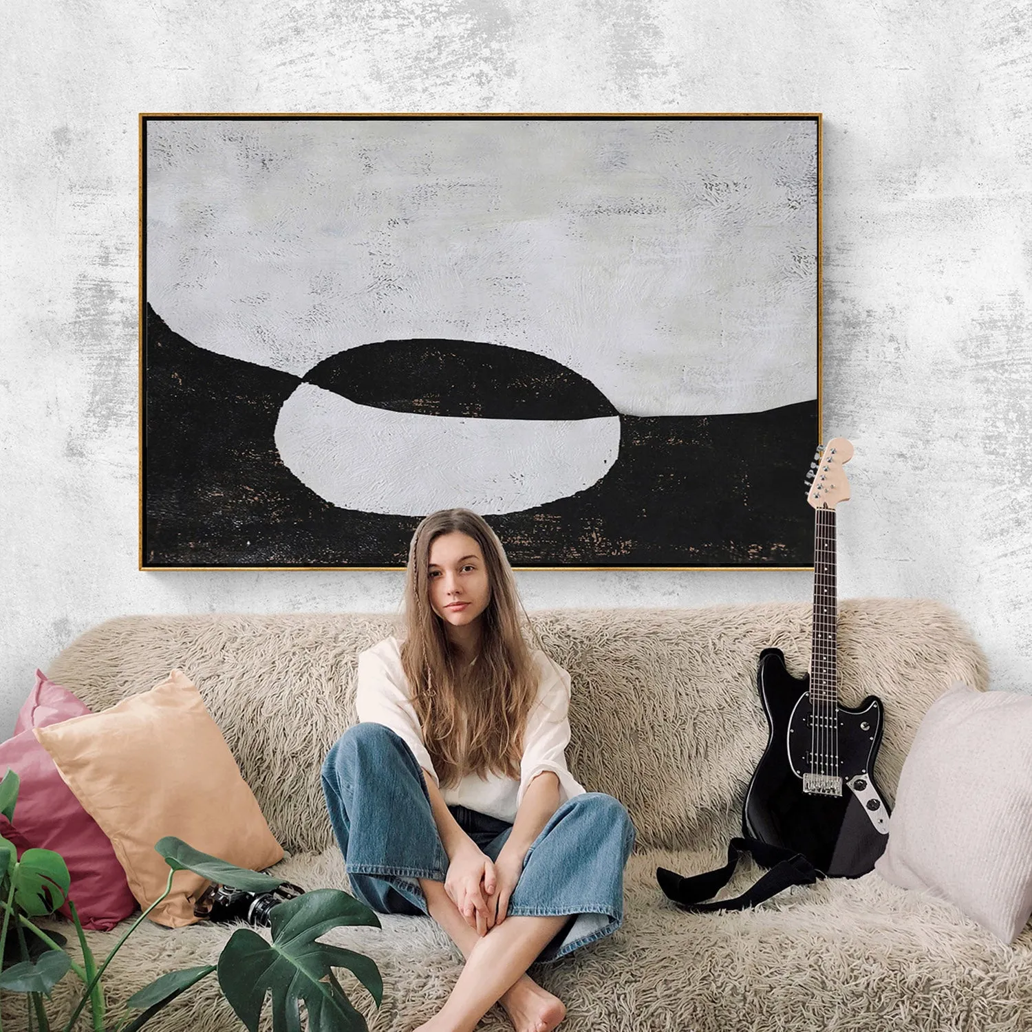 Horizontal Minimalist Painting H119H