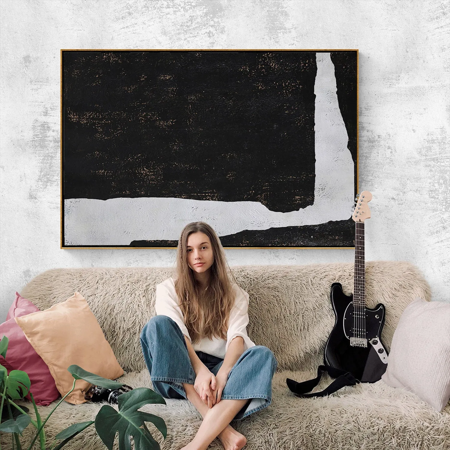 Horizontal Minimalist Painting H126H