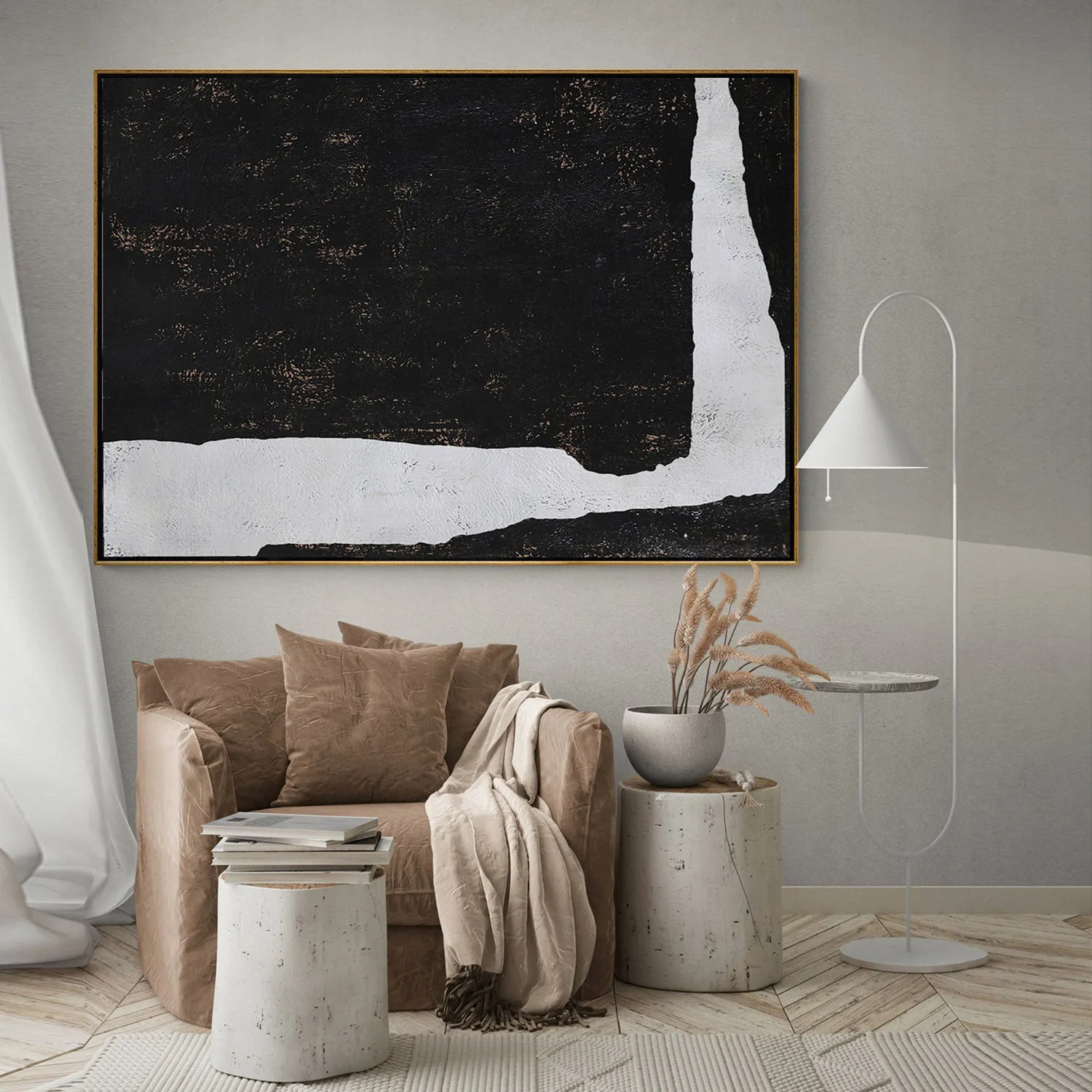 Horizontal Minimalist Painting H126H