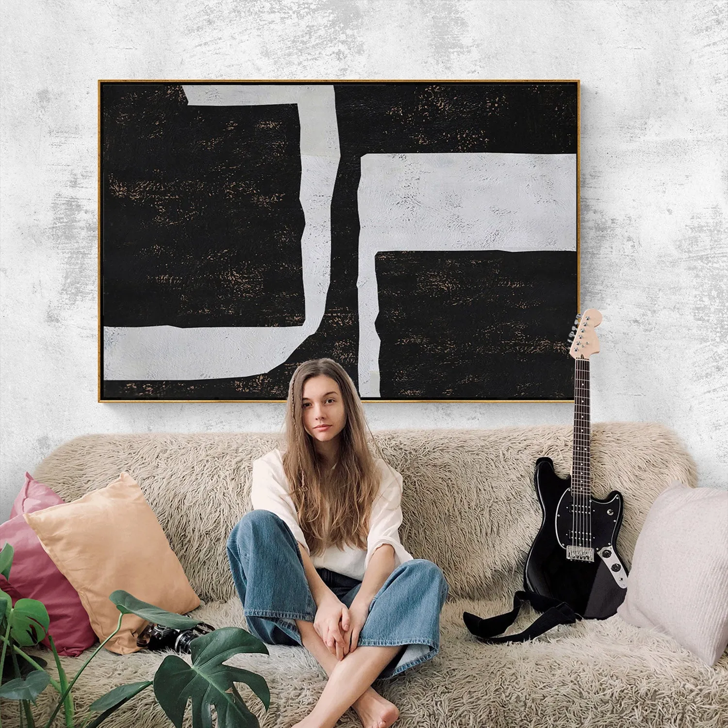 Horizontal Minimalist Painting H137H