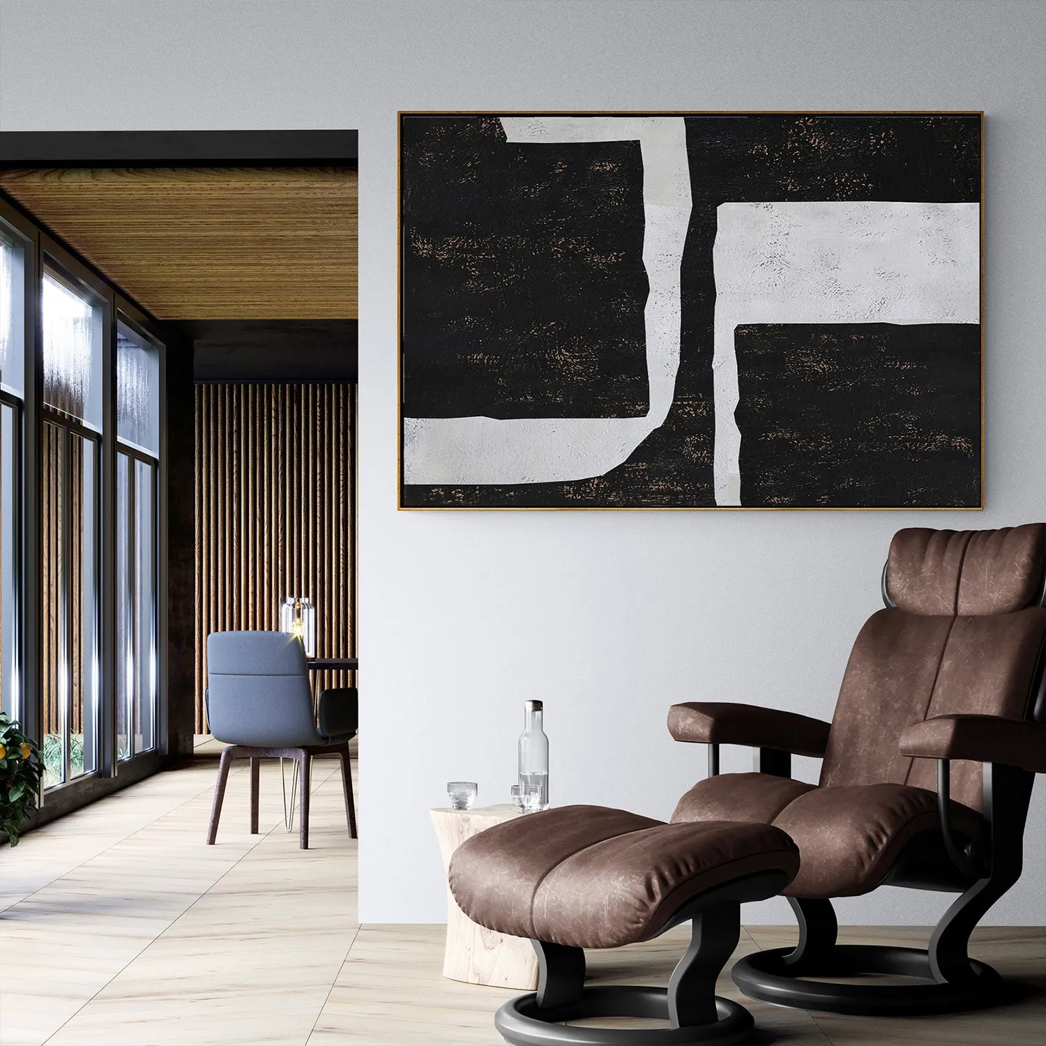 Horizontal Minimalist Painting H137H