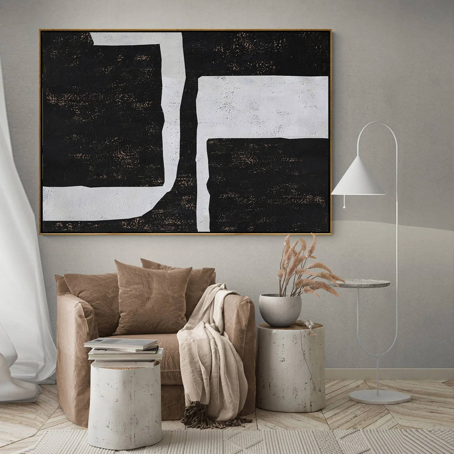 Horizontal Minimalist Painting H137H