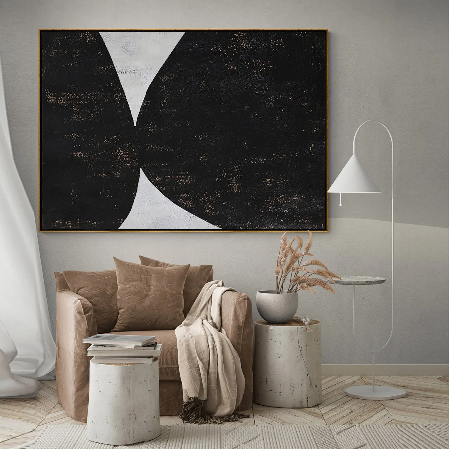 Horizontal Minimalist Painting H139H