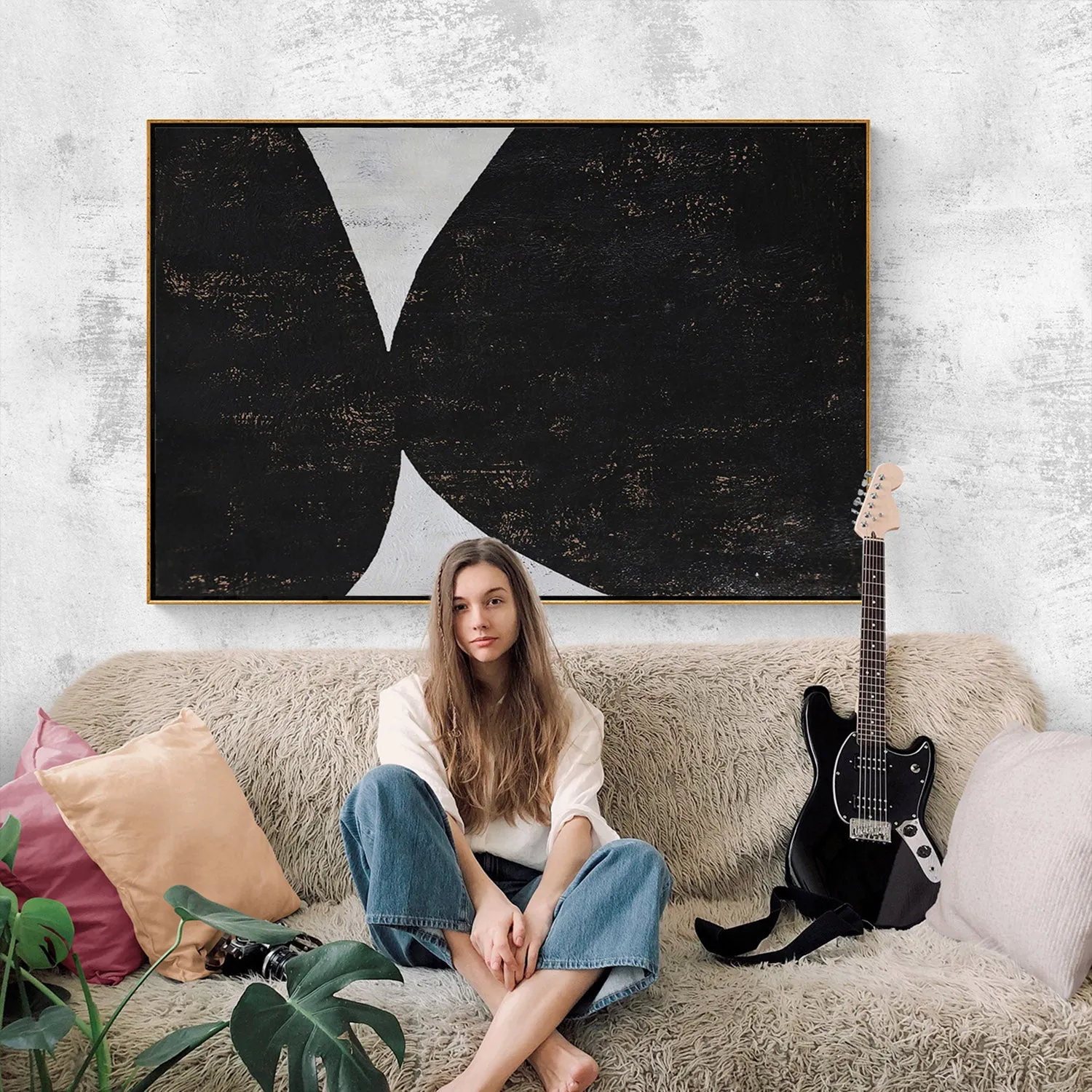 Horizontal Minimalist Painting H139H