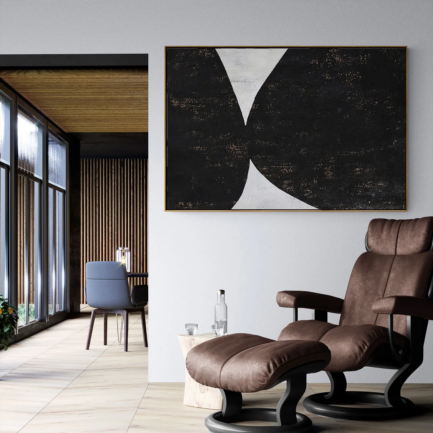 Horizontal Minimalist Painting H139H