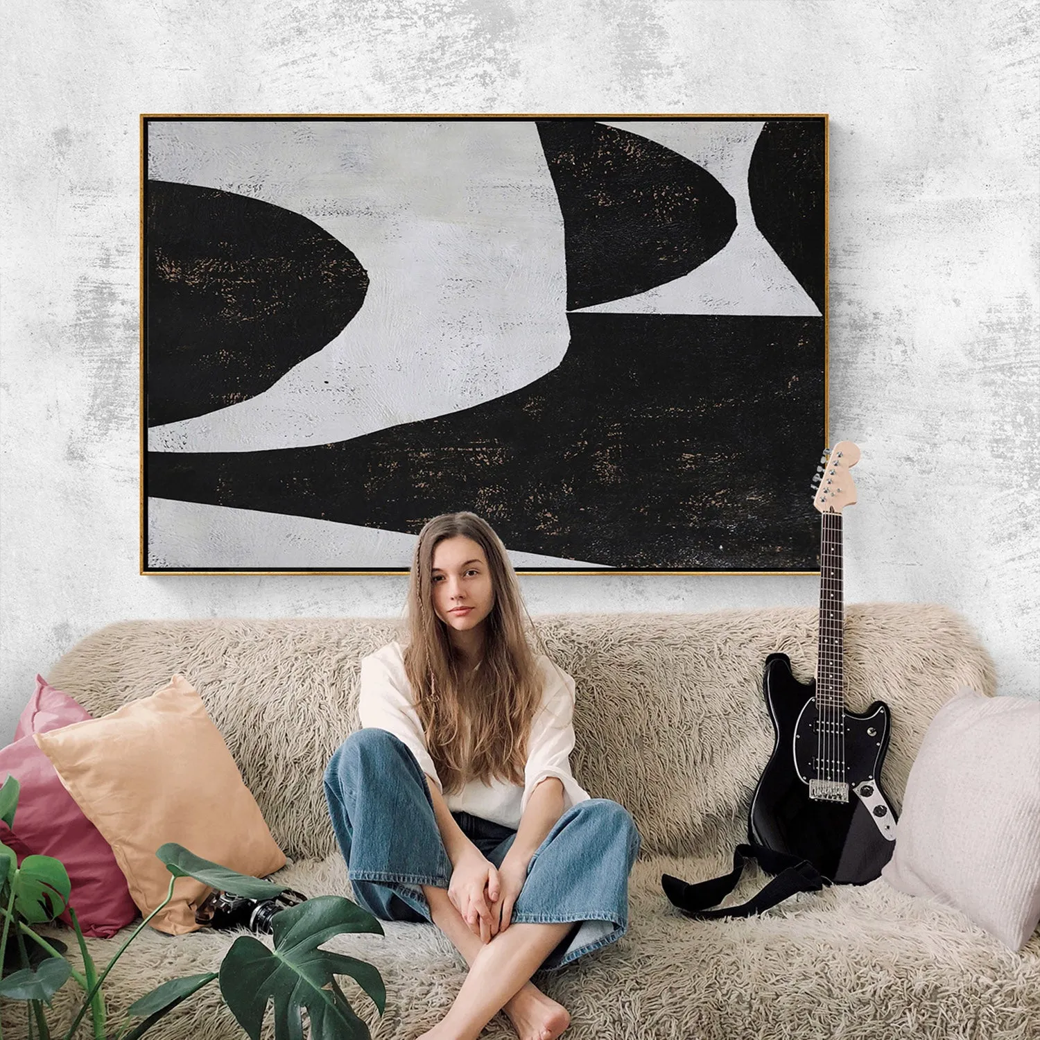 Horizontal Minimalist Painting H141H