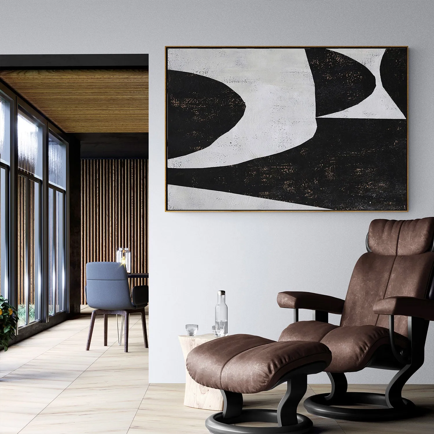 Horizontal Minimalist Painting H141H