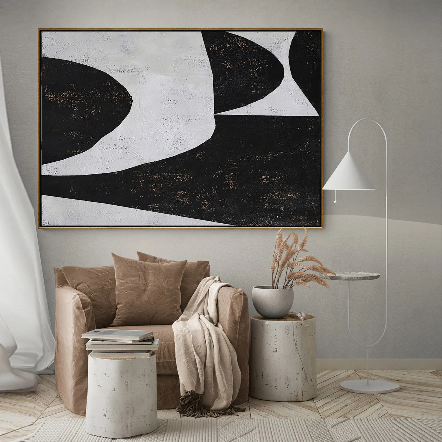 Horizontal Minimalist Painting H141H