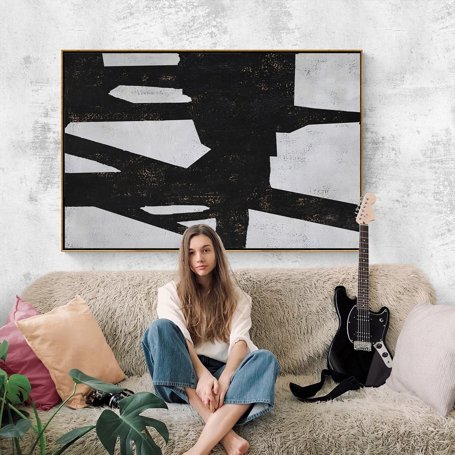 Horizontal Minimalist Painting H42H