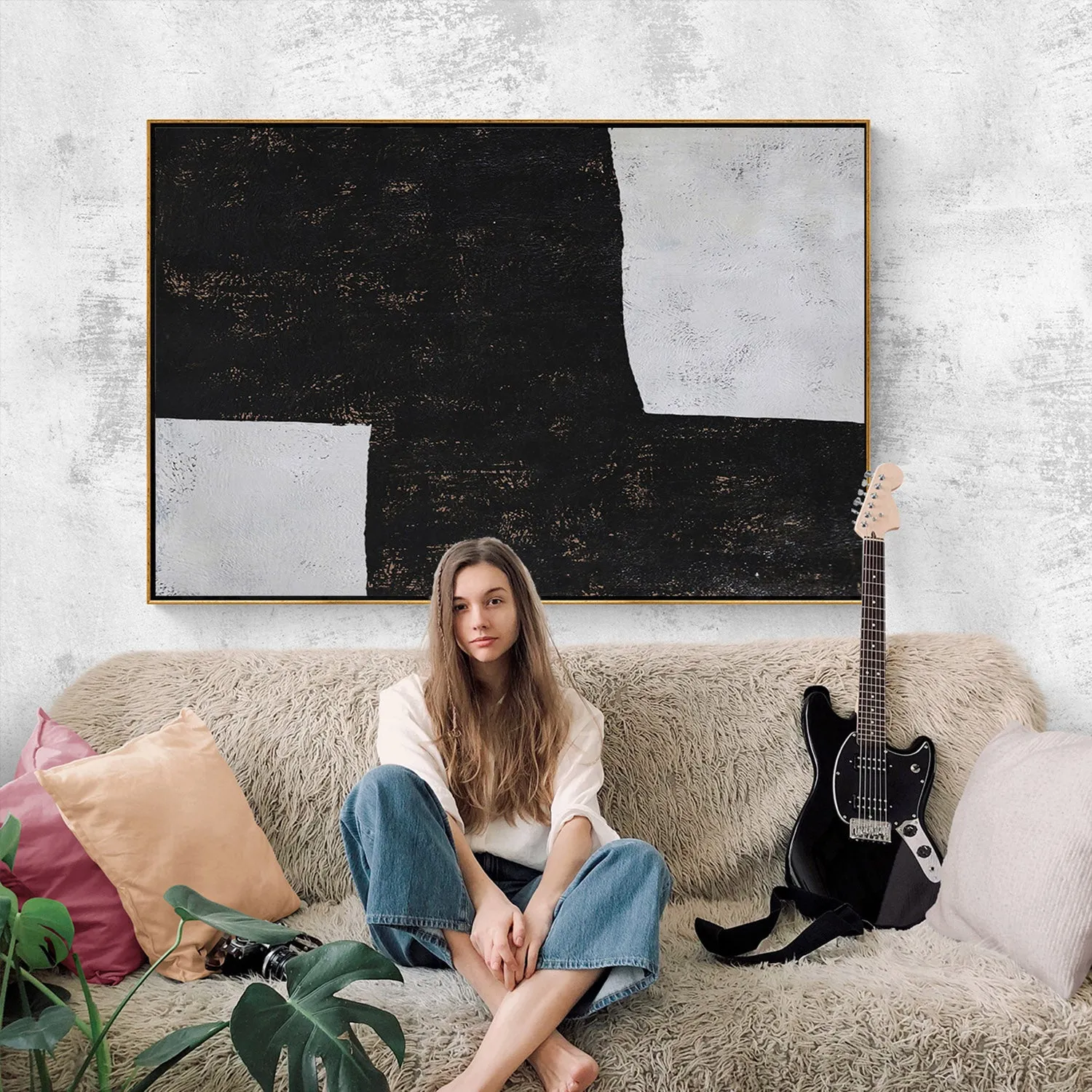 Horizontal Minimalist Painting H43H