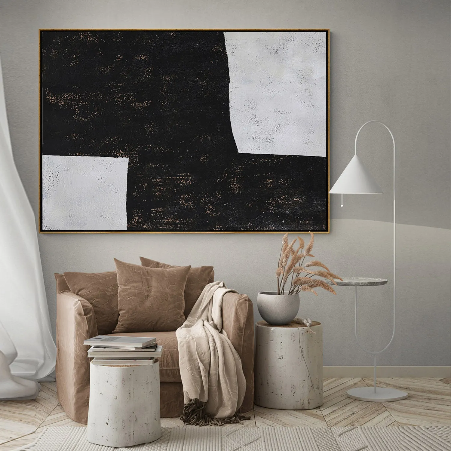 Horizontal Minimalist Painting H43H