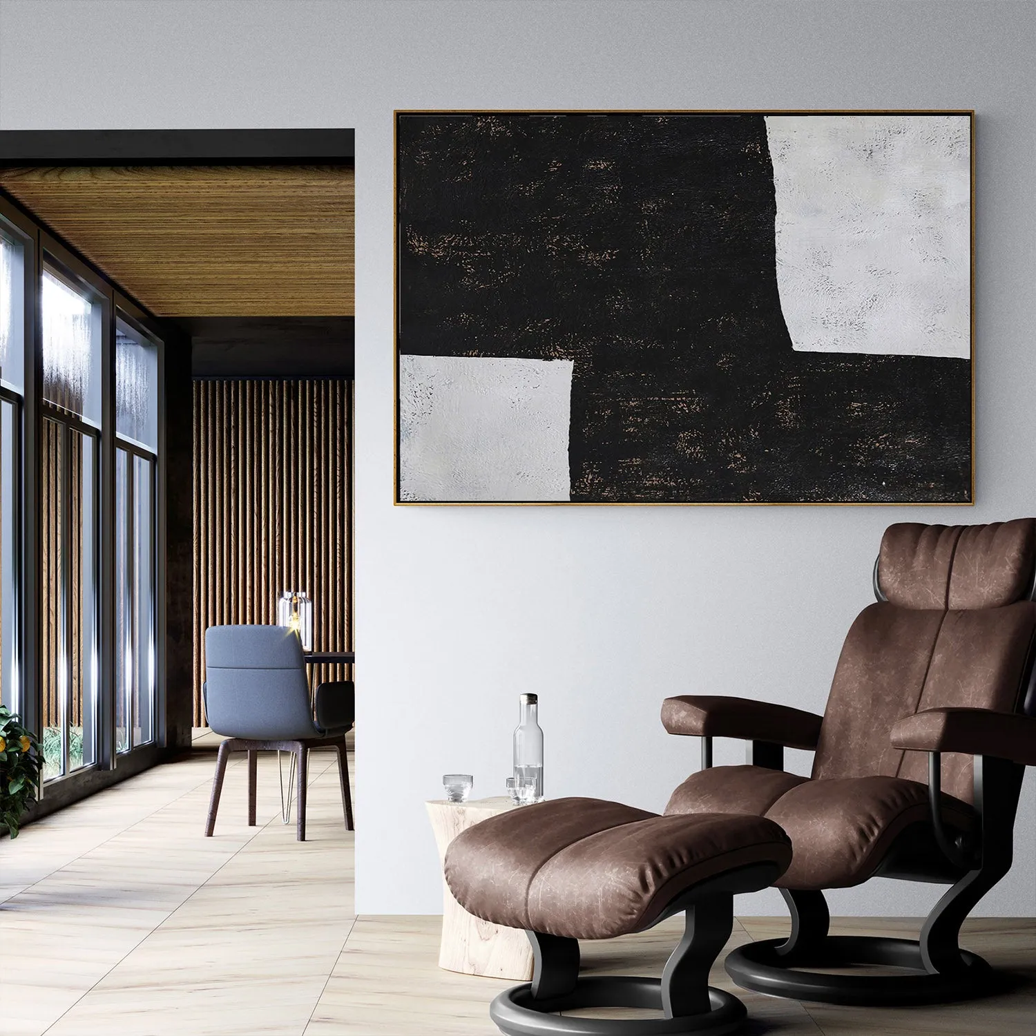 Horizontal Minimalist Painting H43H