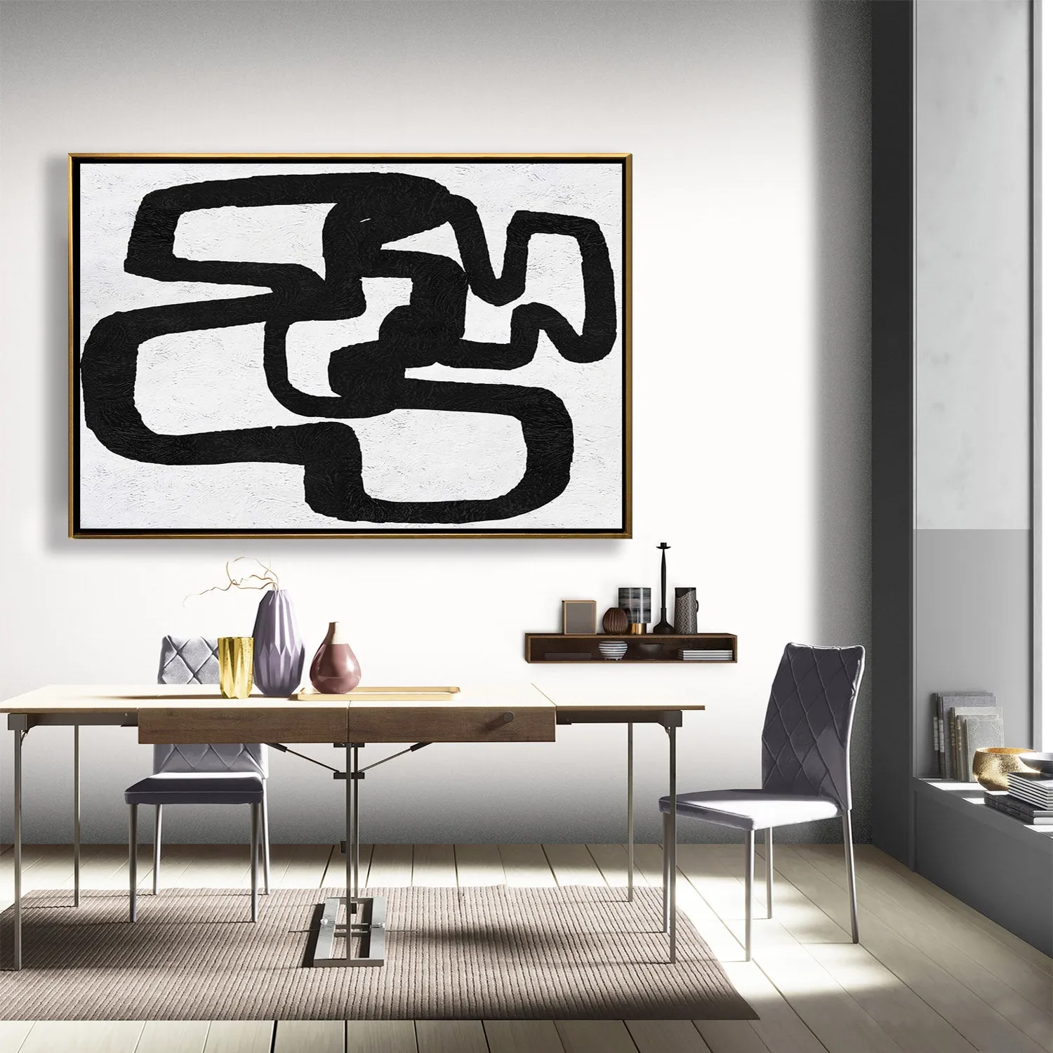 Horizontal Minimalist Painting J129M