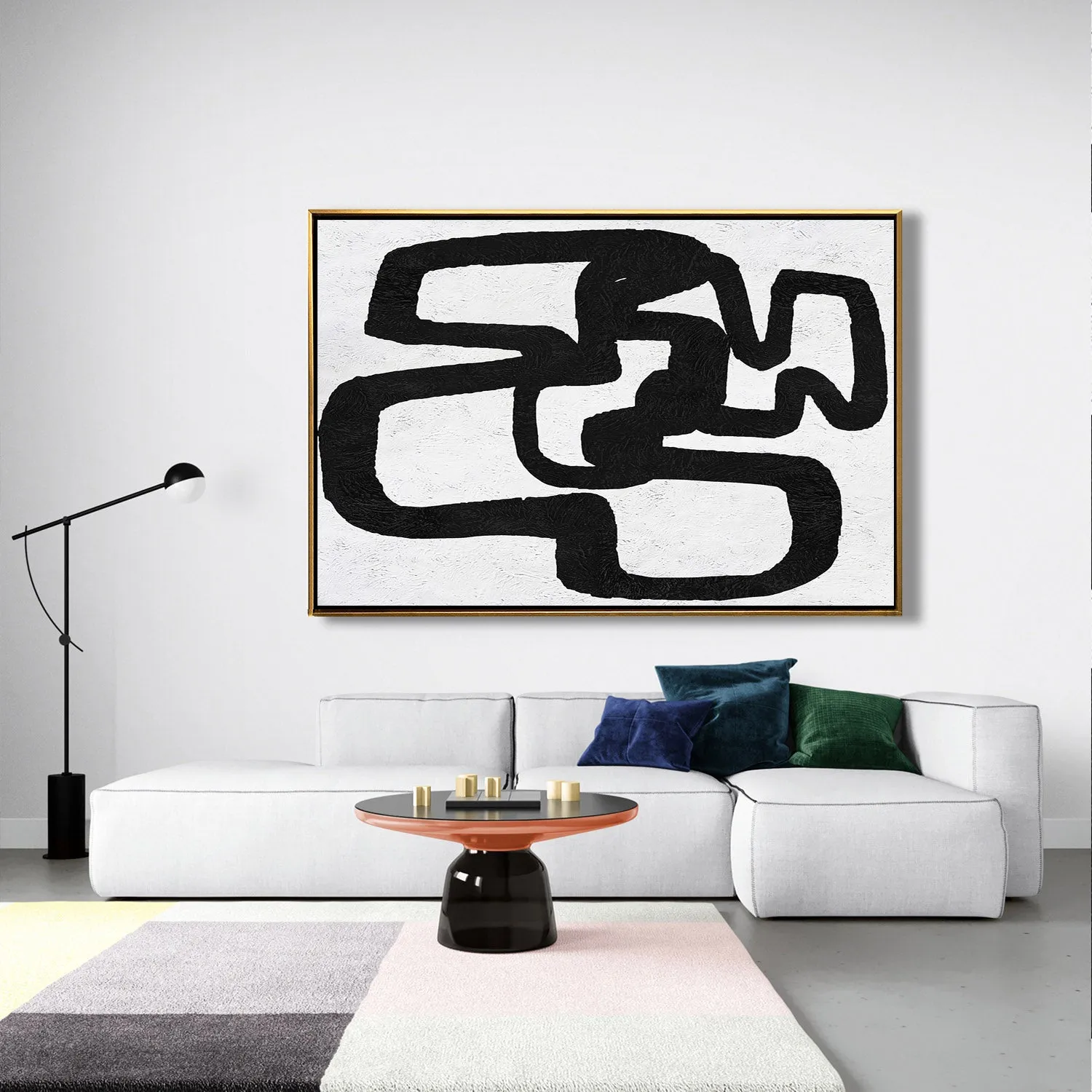Horizontal Minimalist Painting J129M
