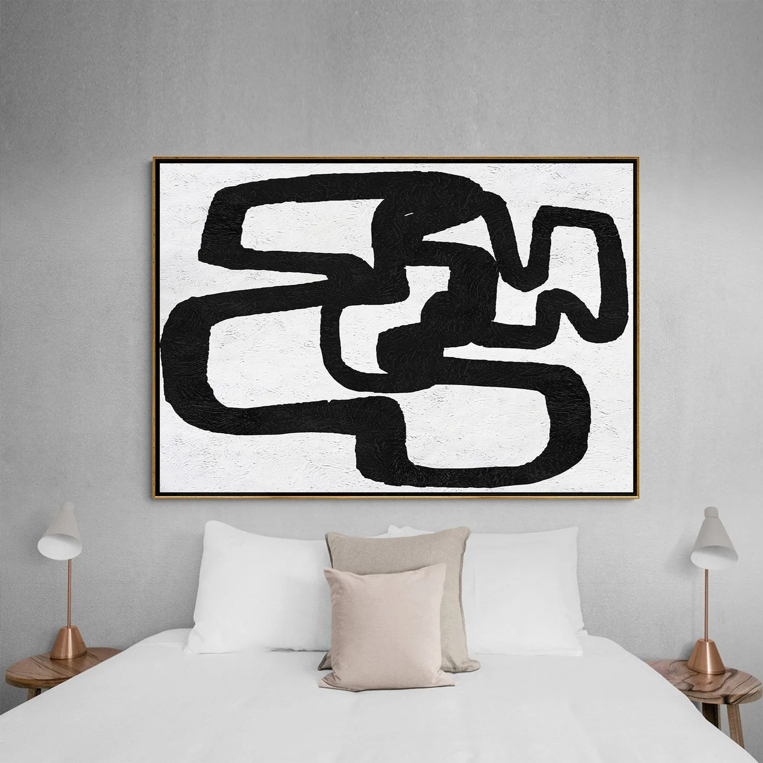 Horizontal Minimalist Painting J129M