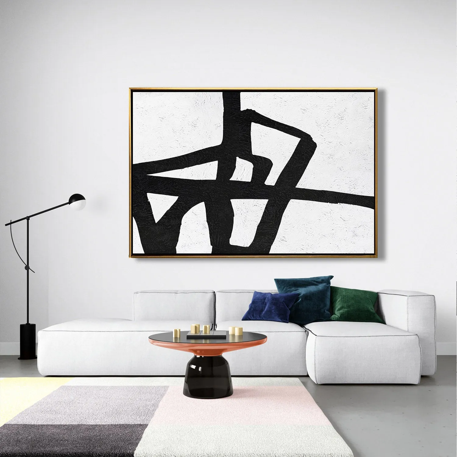 Horizontal Minimalist Painting J46M