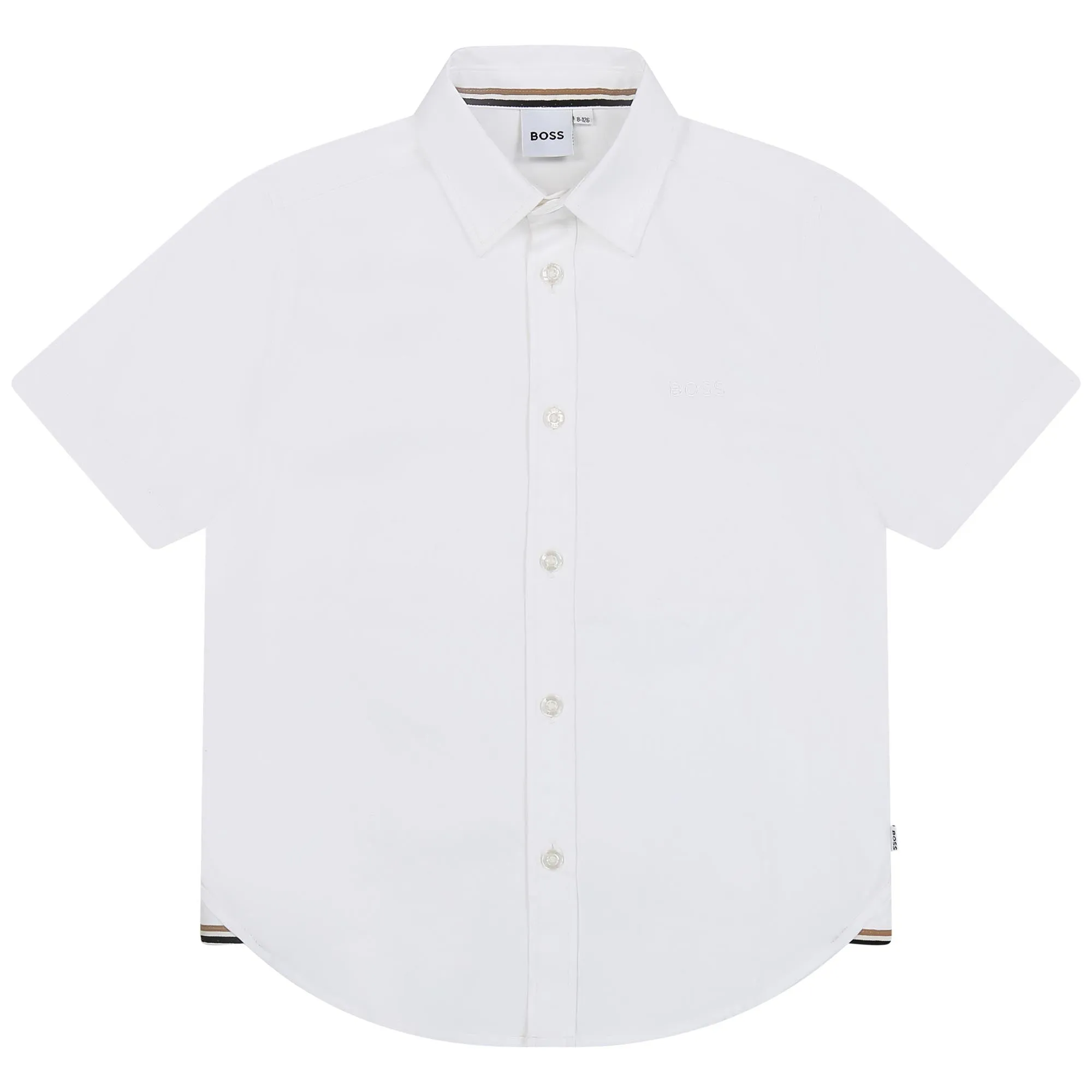Hugo Boss White Short Sleeve Shirt