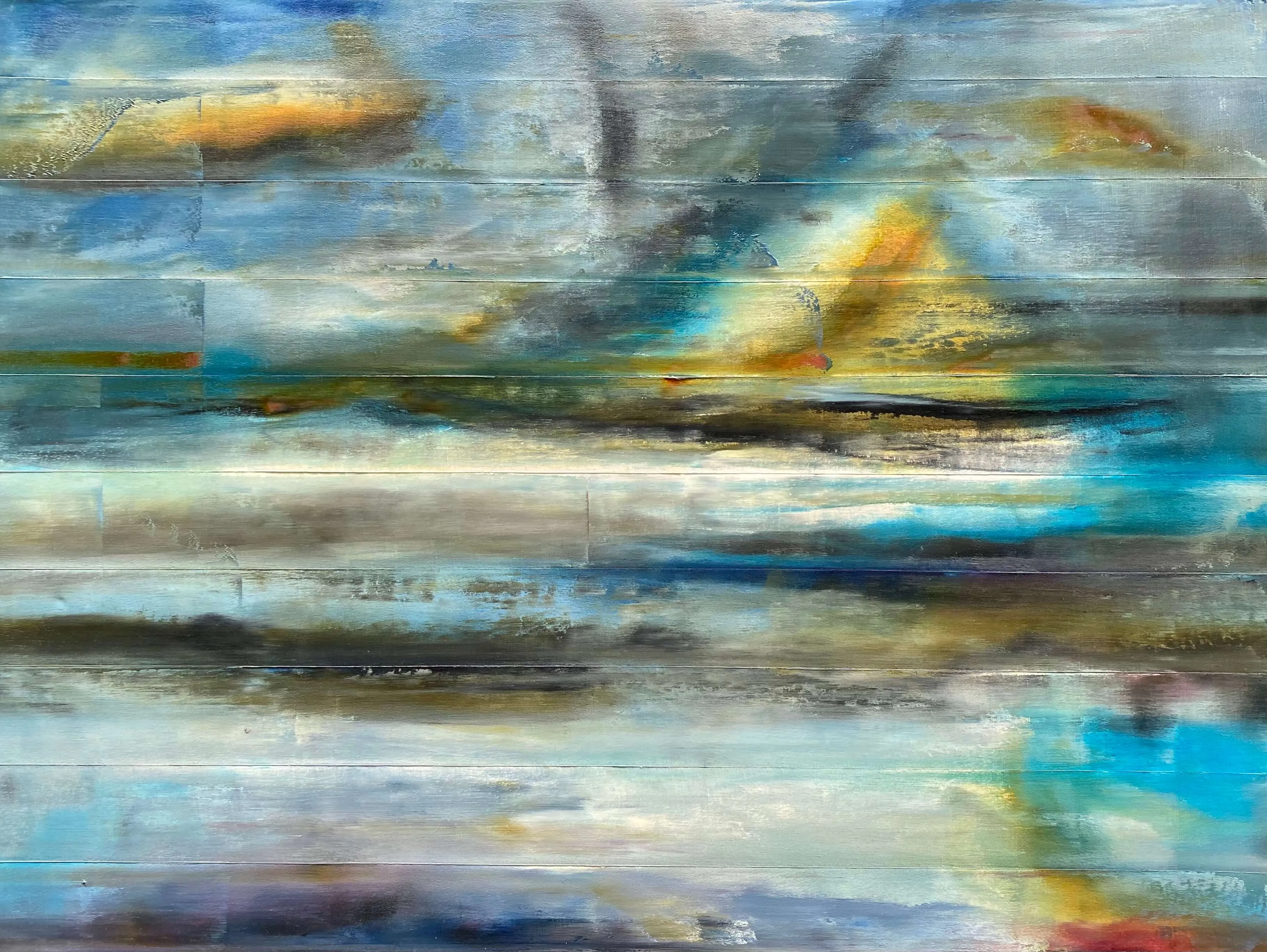 Increments and Time 40"x30" Original
