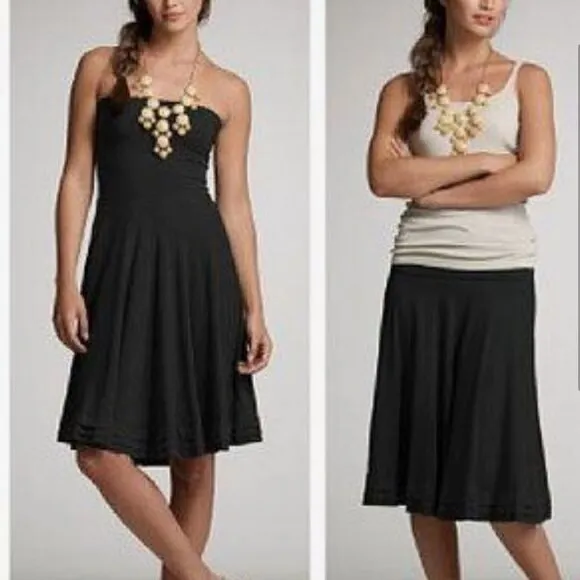 J. Crew Sanur Convertible Dress Black 3 Ways To Wear It Small NEW