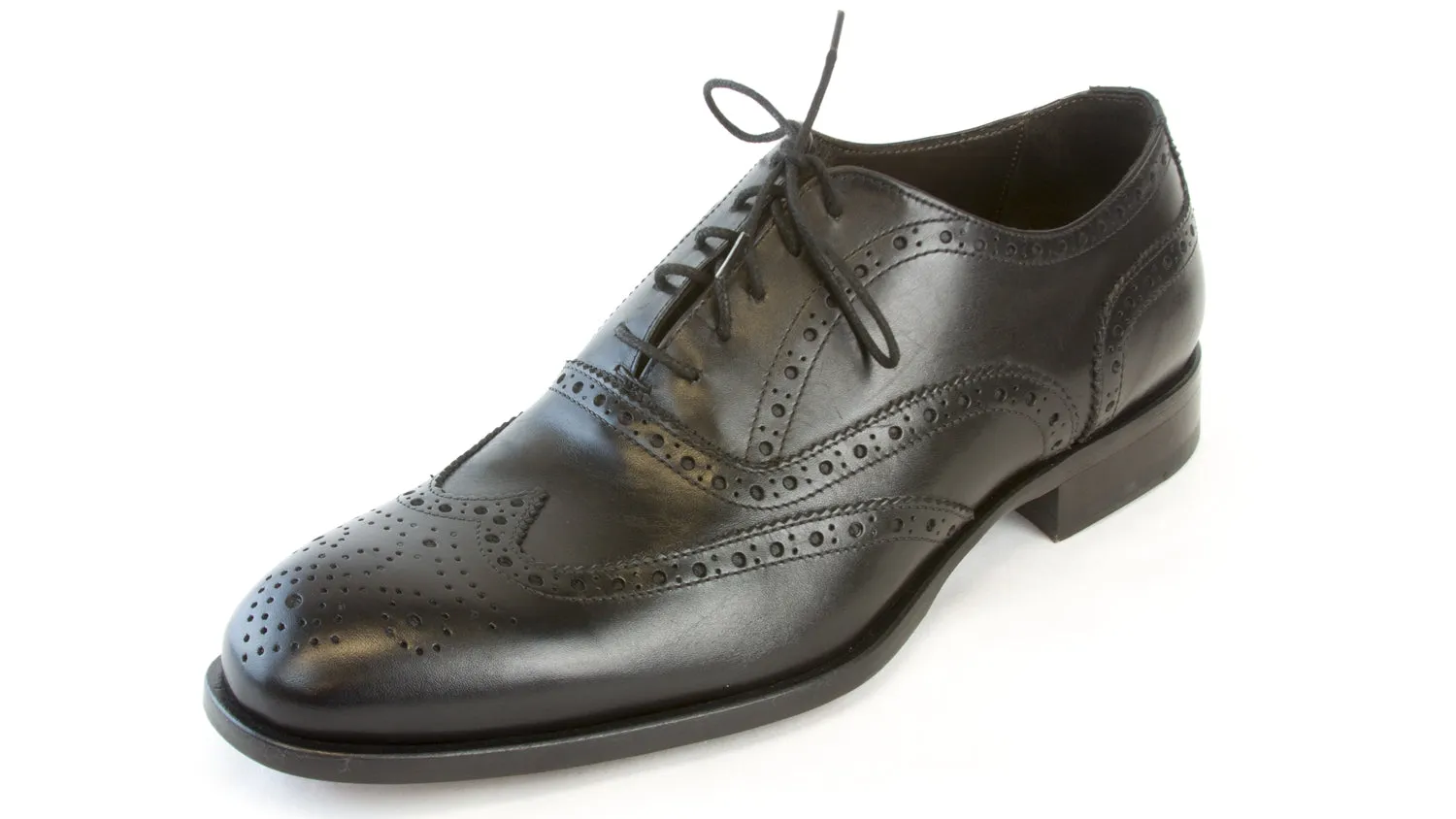 J. LINDEBERG Men's Brogue 3 Italian Calf Oxford Shoes $495 NEW
