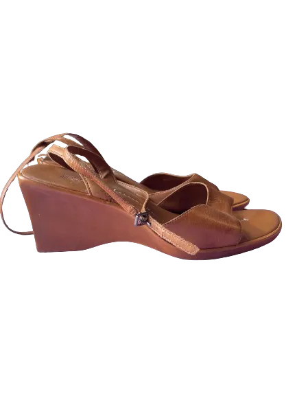 Jessica Brown Wedge Sandals