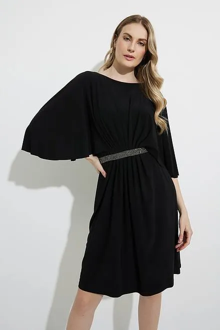 Joseph Ribkoff Flutter Sleeve Knee Length Dress