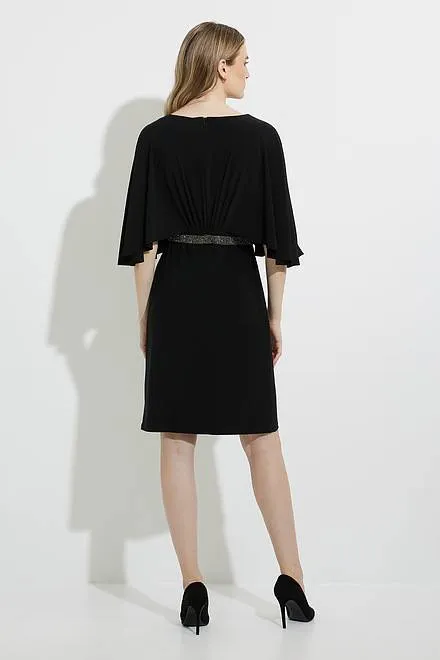 Joseph Ribkoff Flutter Sleeve Knee Length Dress