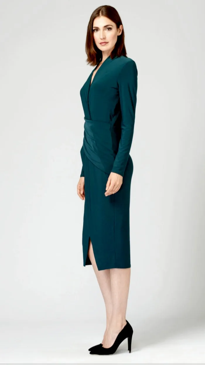 Joseph Ribkoff V Neck Long Sleeves Dress
