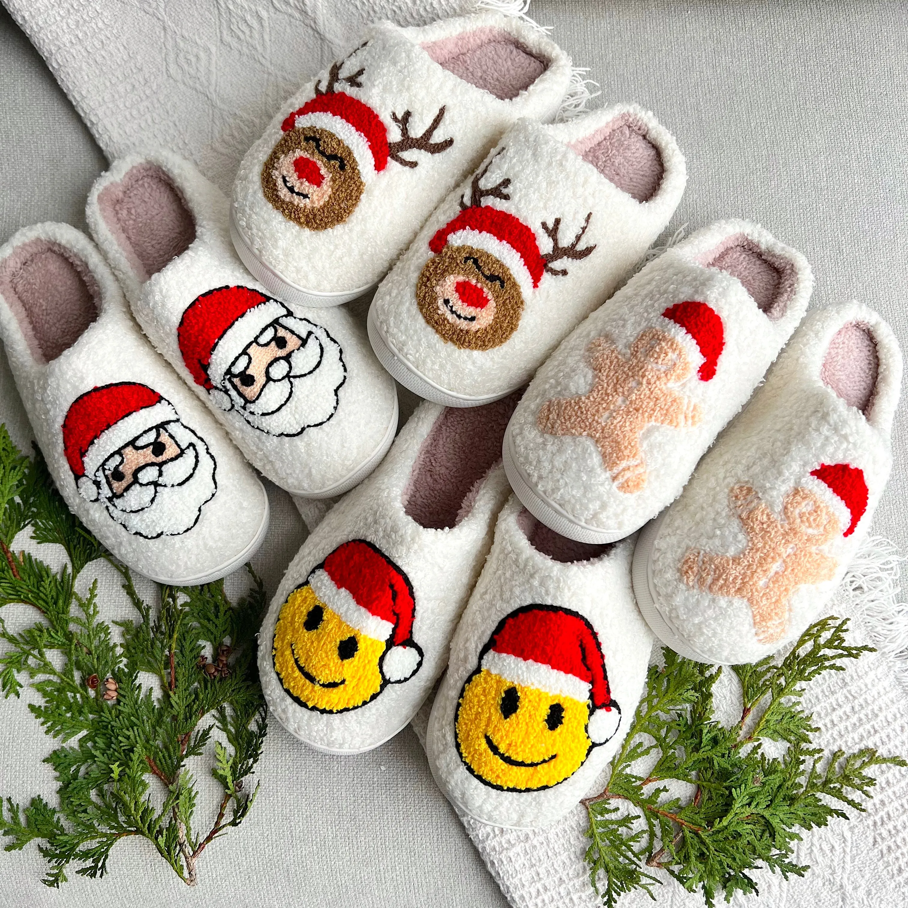 Joyful Christmas Slippers - Buy 1 Get 1 Free
