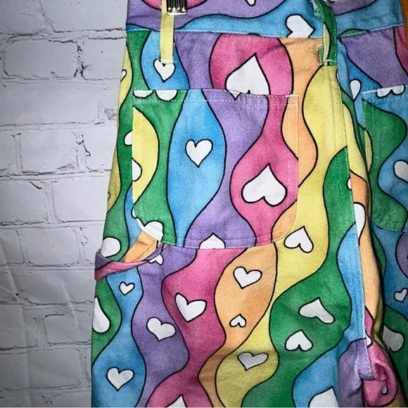 Keith‎ Kelly Rainbow Pride Canvas Shorts size S