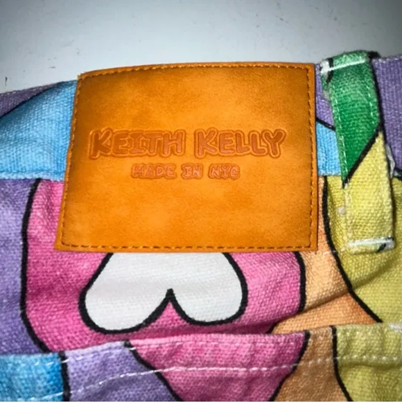 Keith‎ Kelly Rainbow Pride Canvas Shorts size S