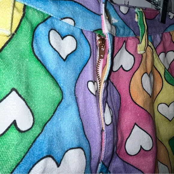 Keith‎ Kelly Rainbow Pride Canvas Shorts size S