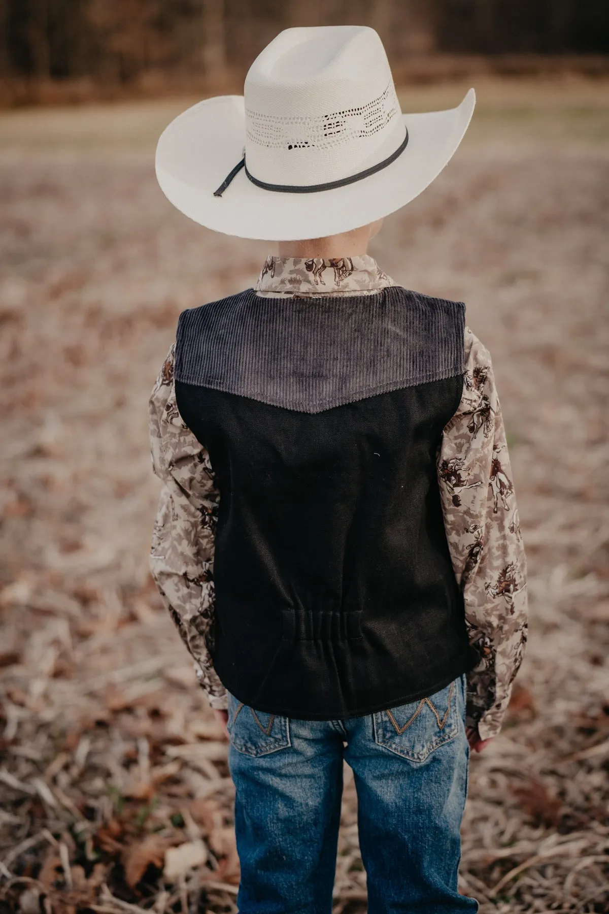 Kids 'Rodeo' Corduroy & Canvas Vest (2 Colours)
