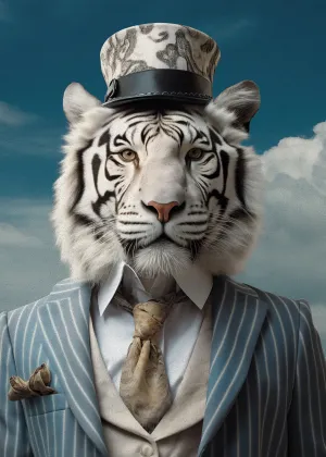 Kiss Me Tiger - Up to 60"x90"