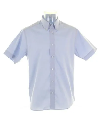 Kustom Kit Tailored Fit Oxford Short Sleeve Shirt-KK187