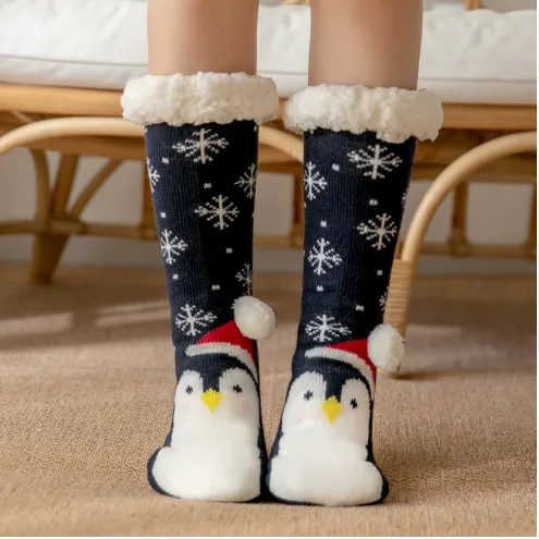 Ladies Plush non-slip Slipper Socks