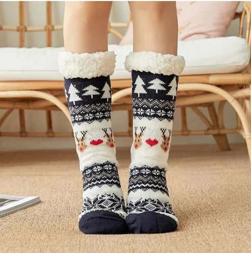 Ladies Plush non-slip Slipper Socks