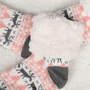 Ladies Plush non-slip Slipper Socks