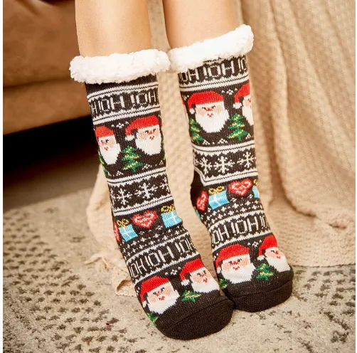 Ladies Plush non-slip Slipper Socks