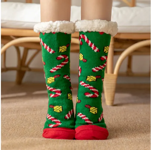 Ladies Plush non-slip Slipper Socks