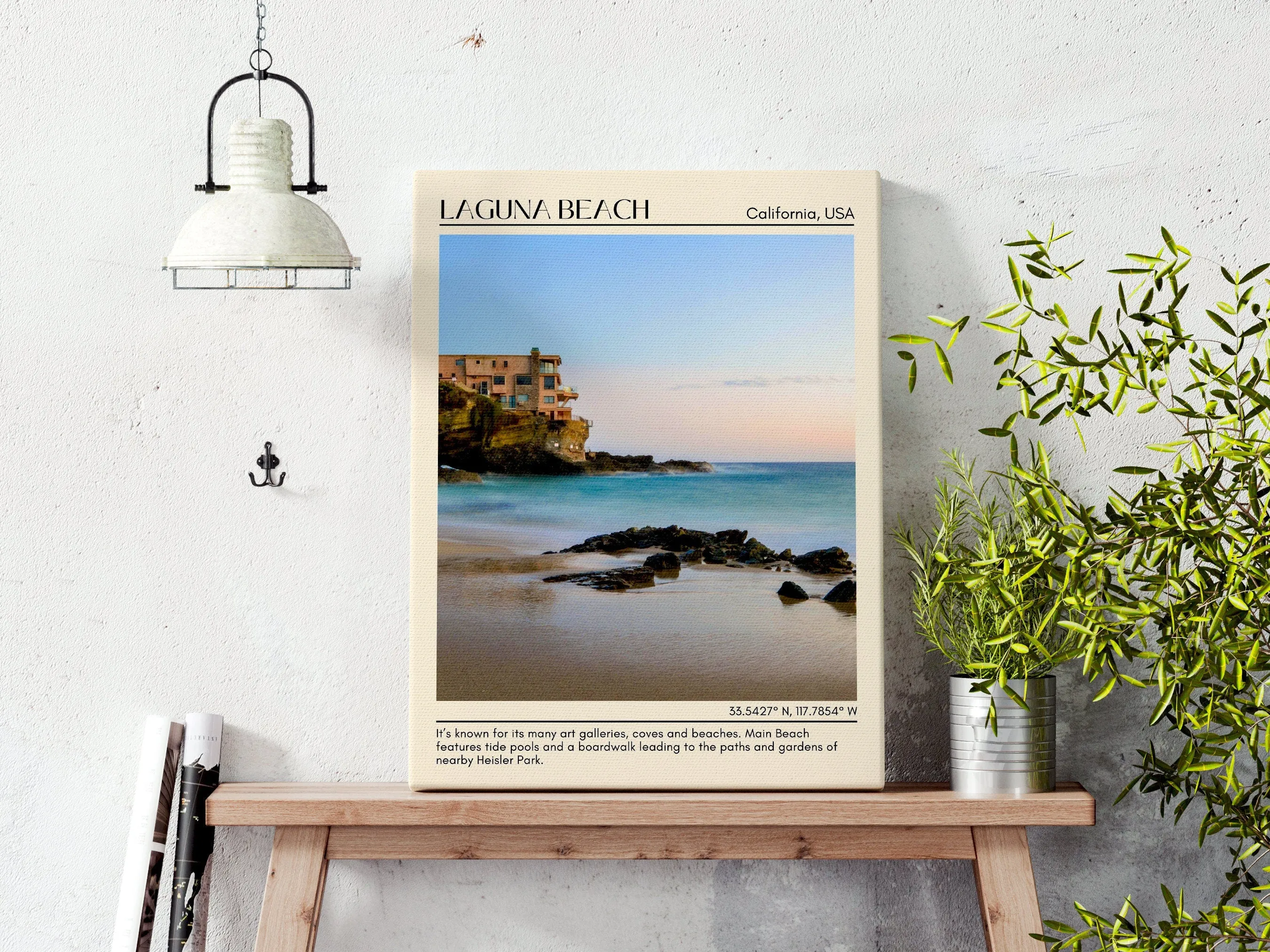 Laguna Beach Wall Art Canvas, USA