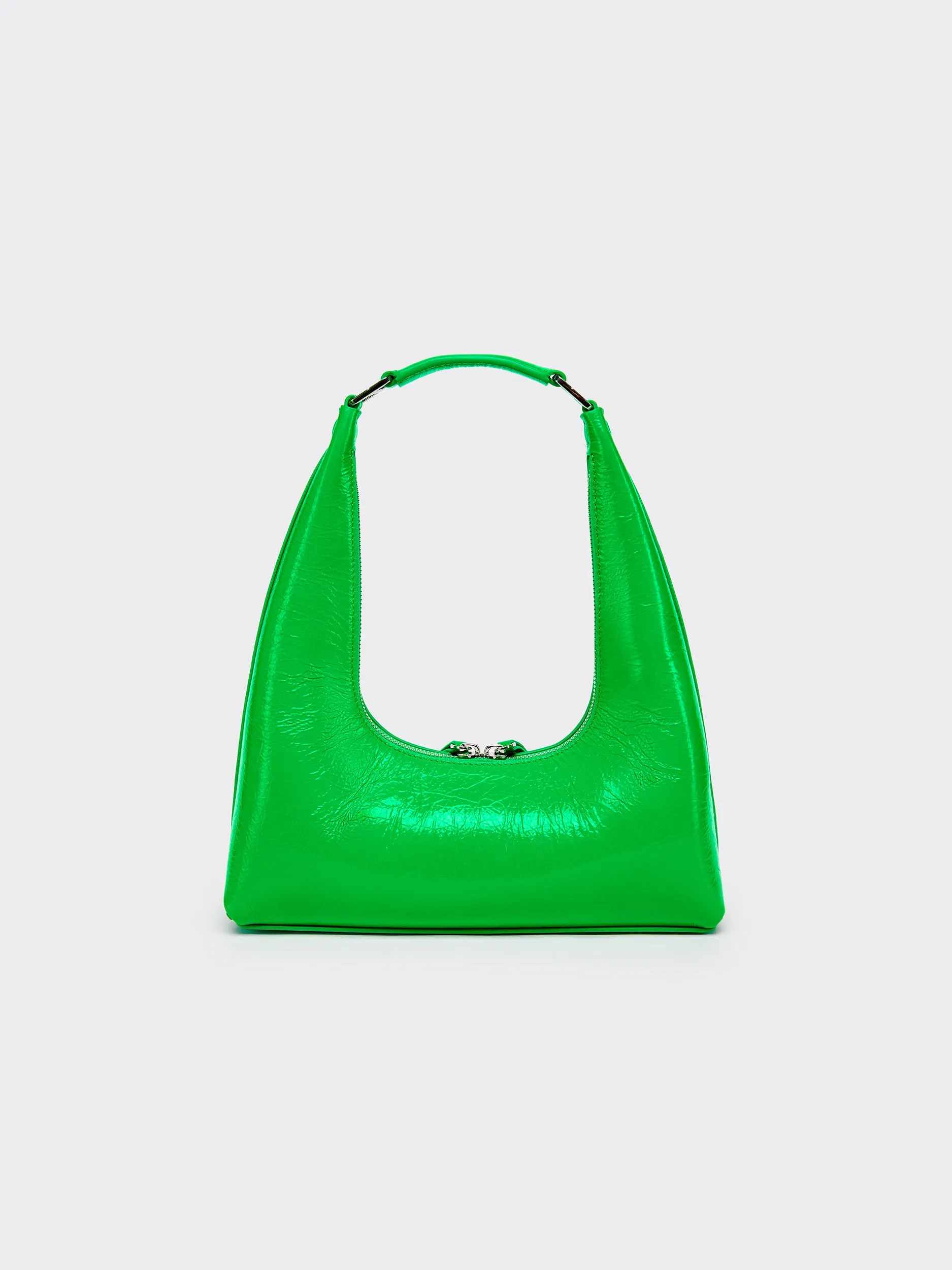 Large One-Shoulder Tartar Bag - Green