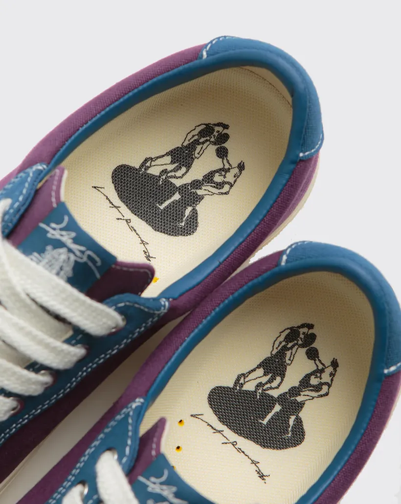 Last Resort AB x Julian Smith VM001 Canvas Shoe - Plum/Dirty Blue